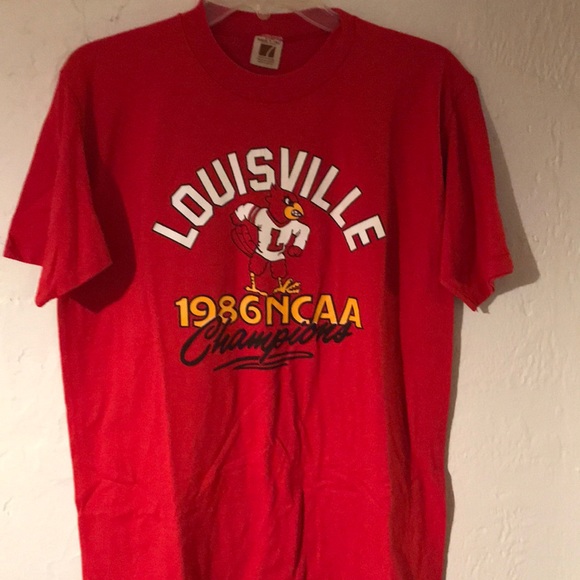 Vintage Other - Vintage Louisville 1986 NCAA Champions LOGO7 shirt